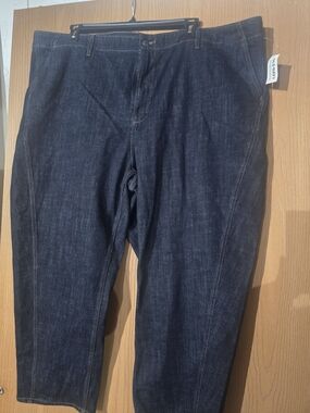 Old Navy Dark Blue Women's Barrel Jeans